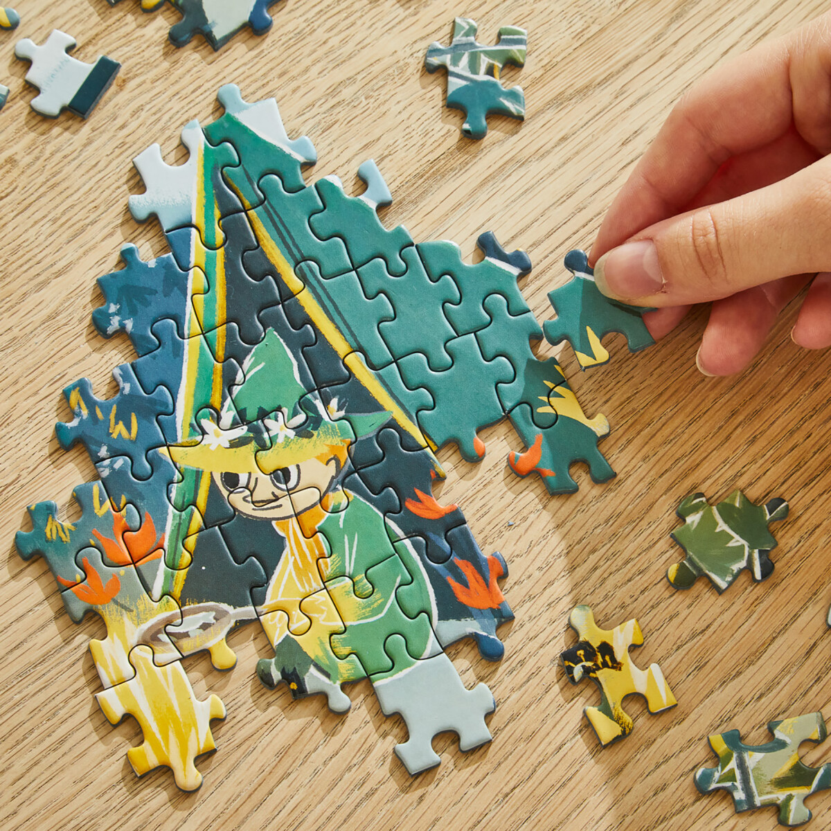 Mumitroldene Puslespil - Art - 200 Brikker - Blå - Barbo Toys