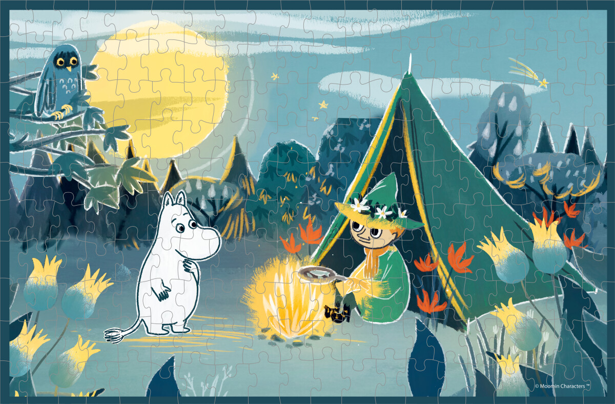 Mumitroldene Puslespil - Art - 200 Brikker - Blå - Barbo Toys