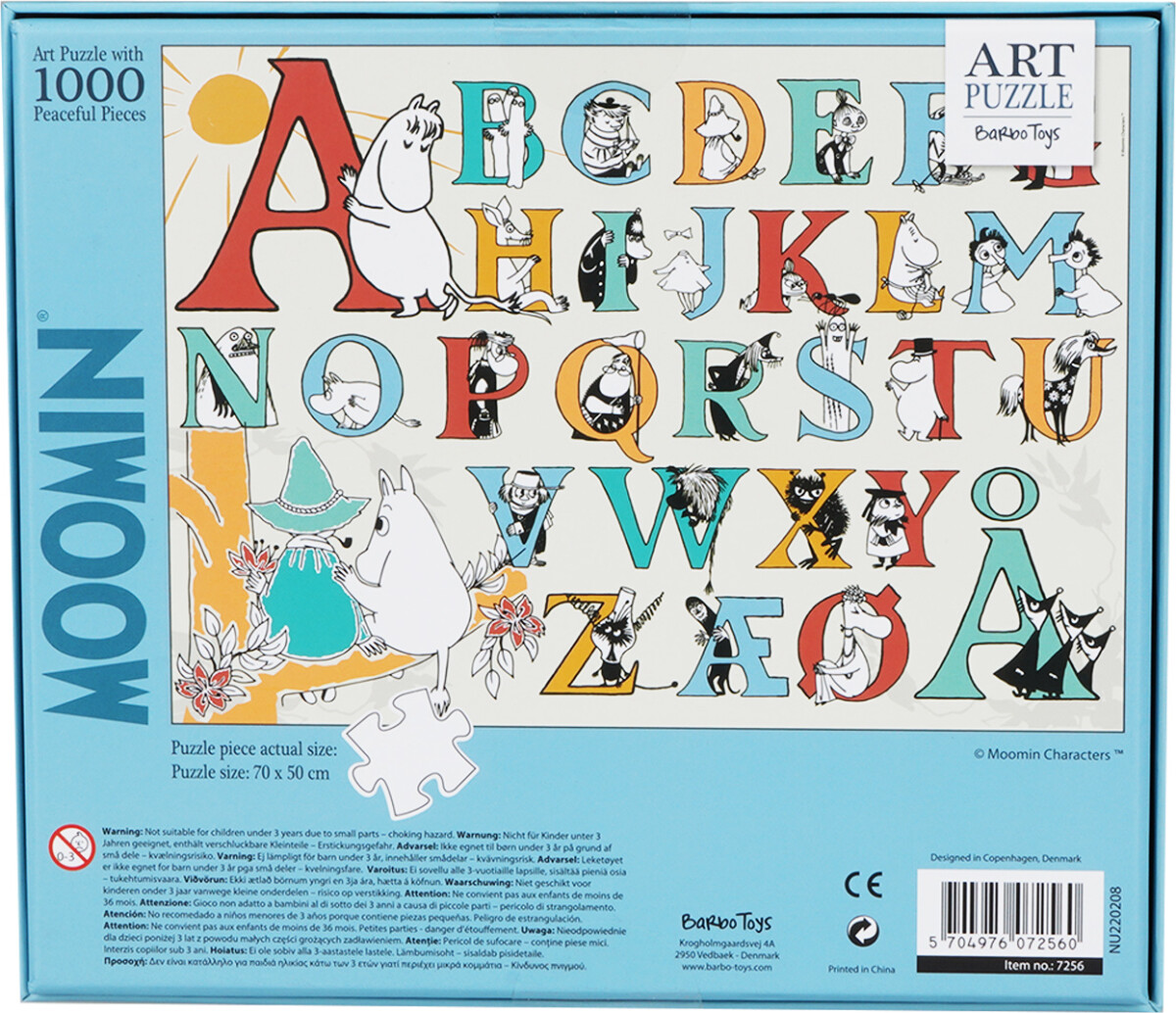 Mumitroldene Puslespil - Abc - 1000 Brikker