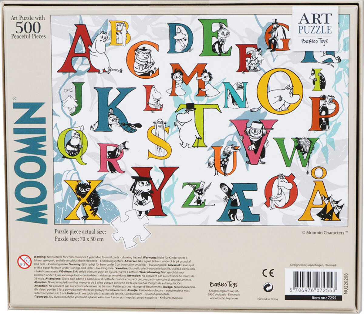 Mumitroldene Puslespil - Abc - 500 Brikker