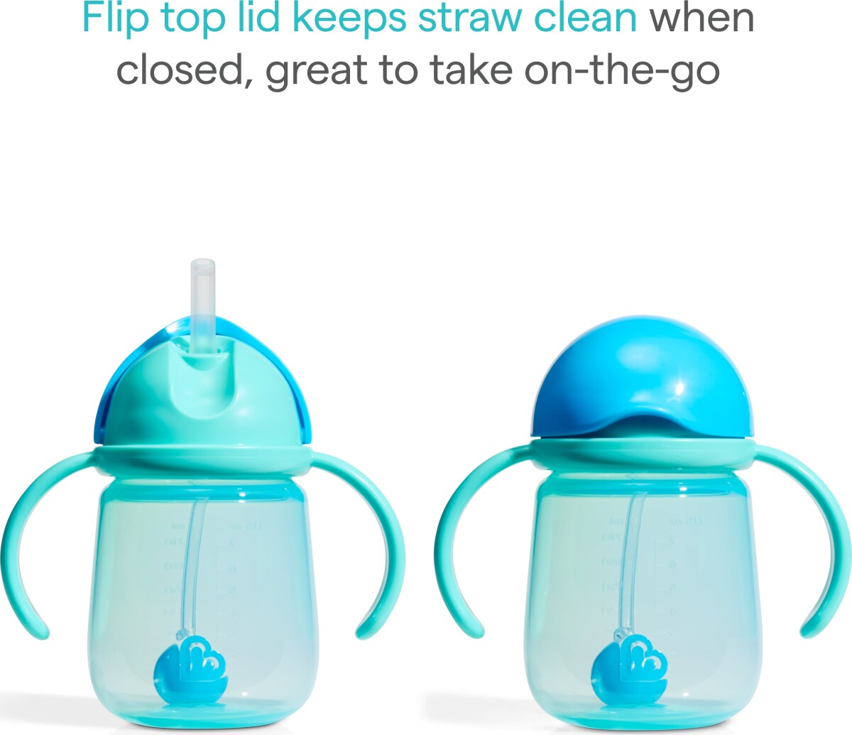 Munchkin - 2Pk Tip Sip Straw Trainer Cup - Blueyellow - 207 Ml