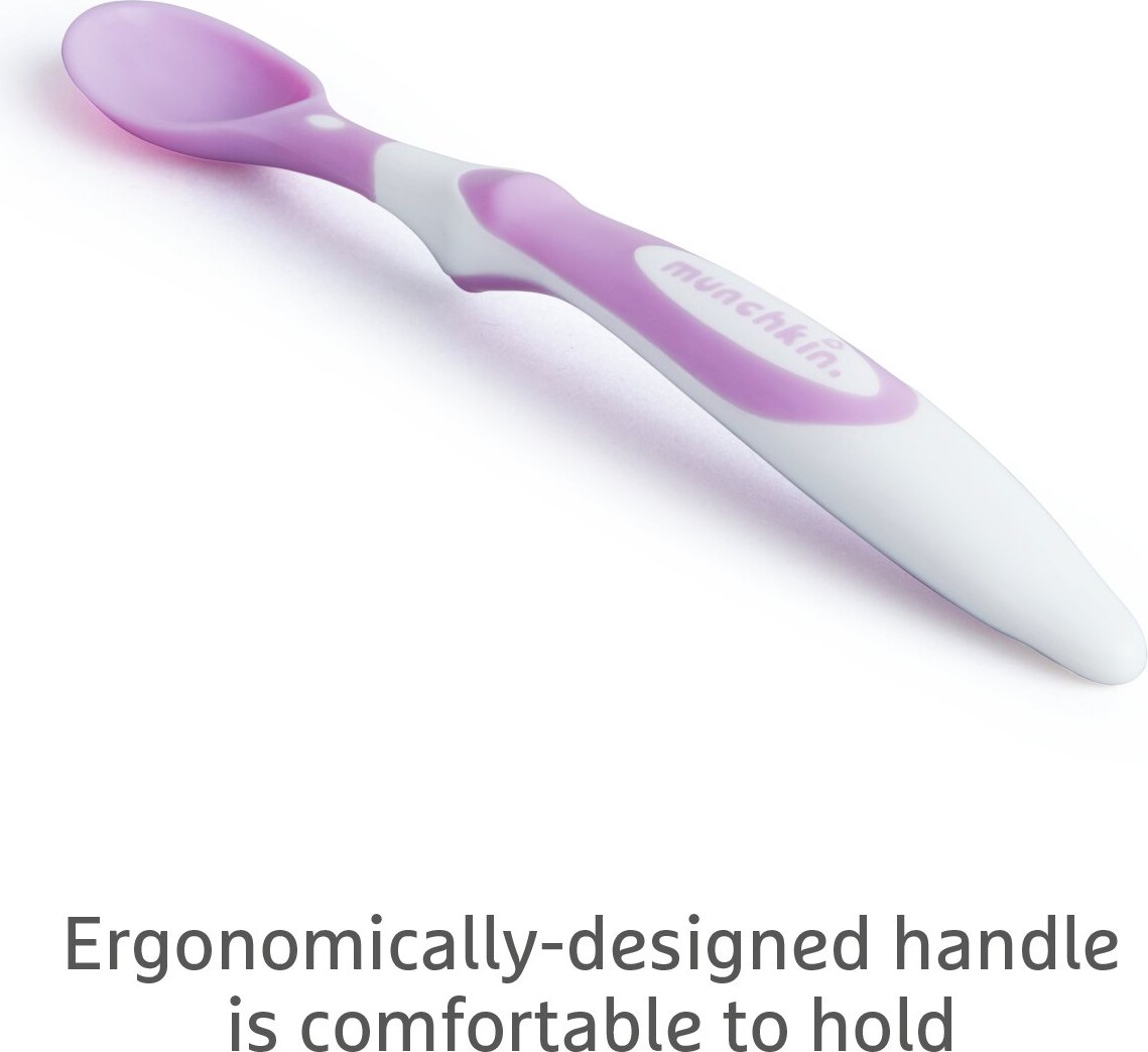 Munchkin - 6 Stk Bløde Babyskeer I Blandede Farver 4M