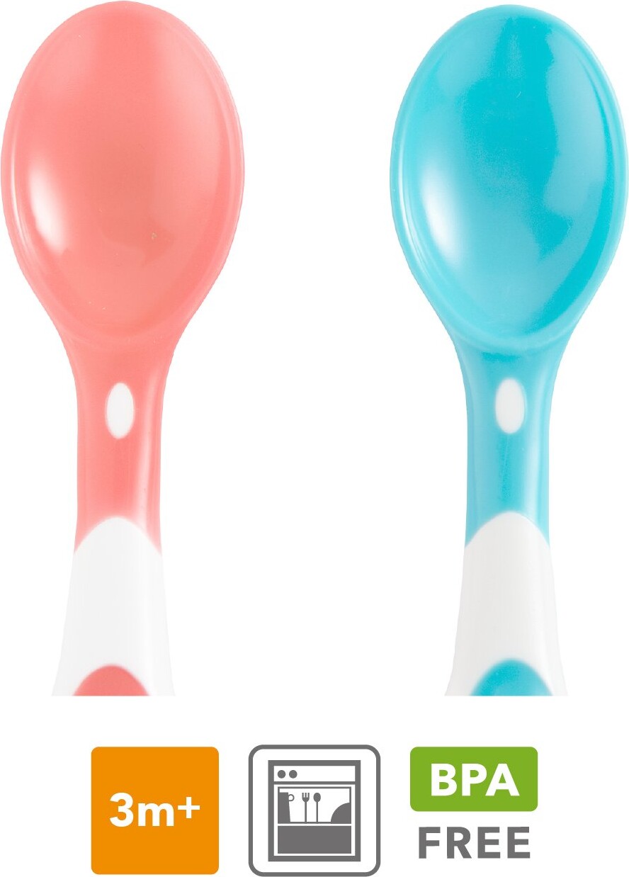 Munchkin - 6 Stk Bløde Babyskeer I Blandede Farver 4M