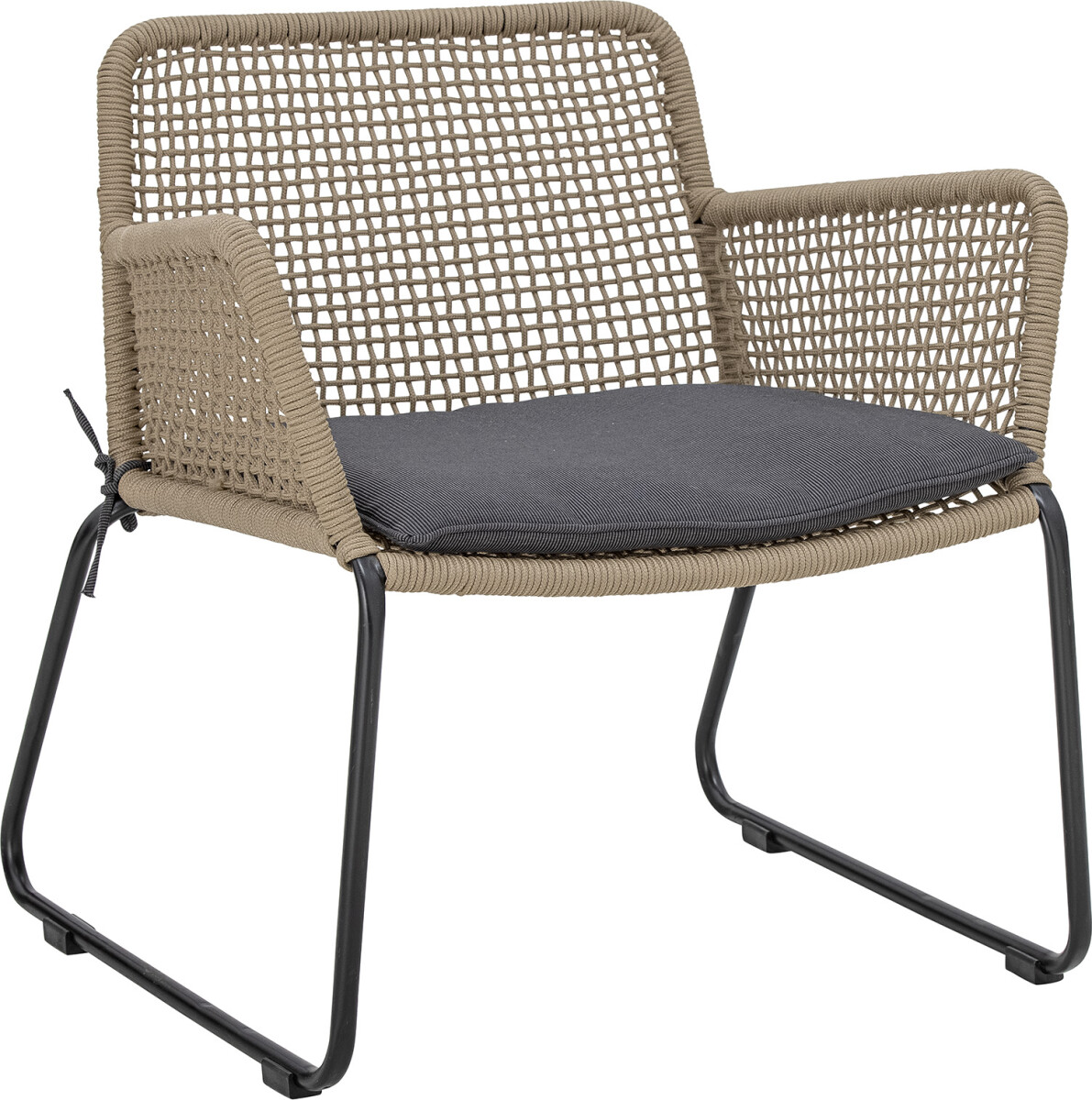 Bloomingville - Mundo Loungestol - Brun - Metal Flet