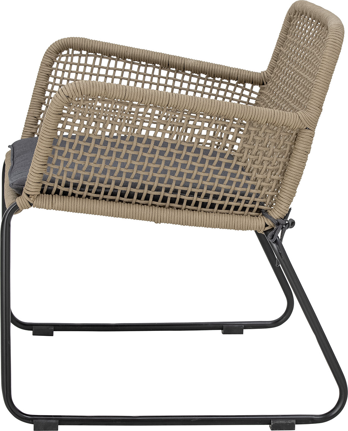 Bloomingville - Mundo Loungestol - Brun - Metal Flet