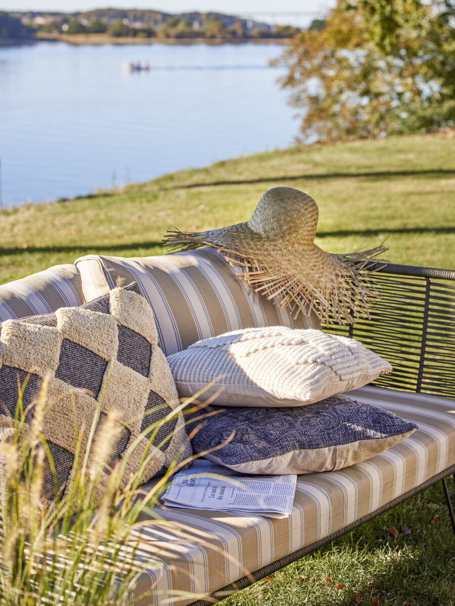 Bloomingville - Mundo Sofa - Grøn - Metal - Havesofa - Flet