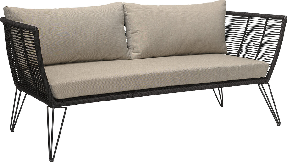 Bloomingville - Mundo Sofa - Sort - Metal - Havesofa - Flet