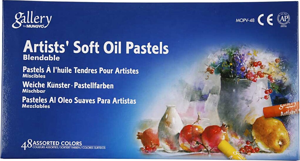 Mungyo - Oil Pastels - Oliekridt - 70X11 Mm - Flere Farver - 48 Stk