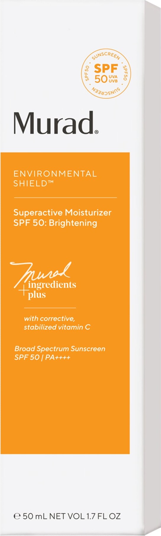 Murad - Superactive Spf 50 Fugtighedscreme Brightening 50 Ml
