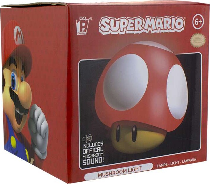 Svampeformet Super Mario Bordlampe