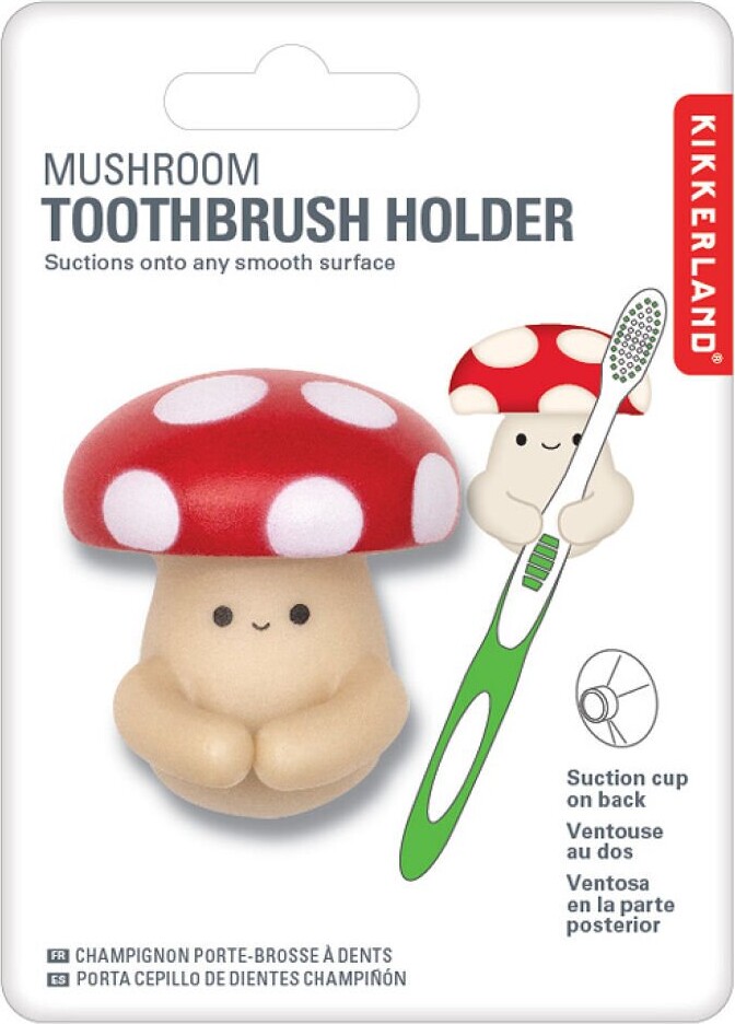Kikkerland - Mushroom Toothbrush Holder