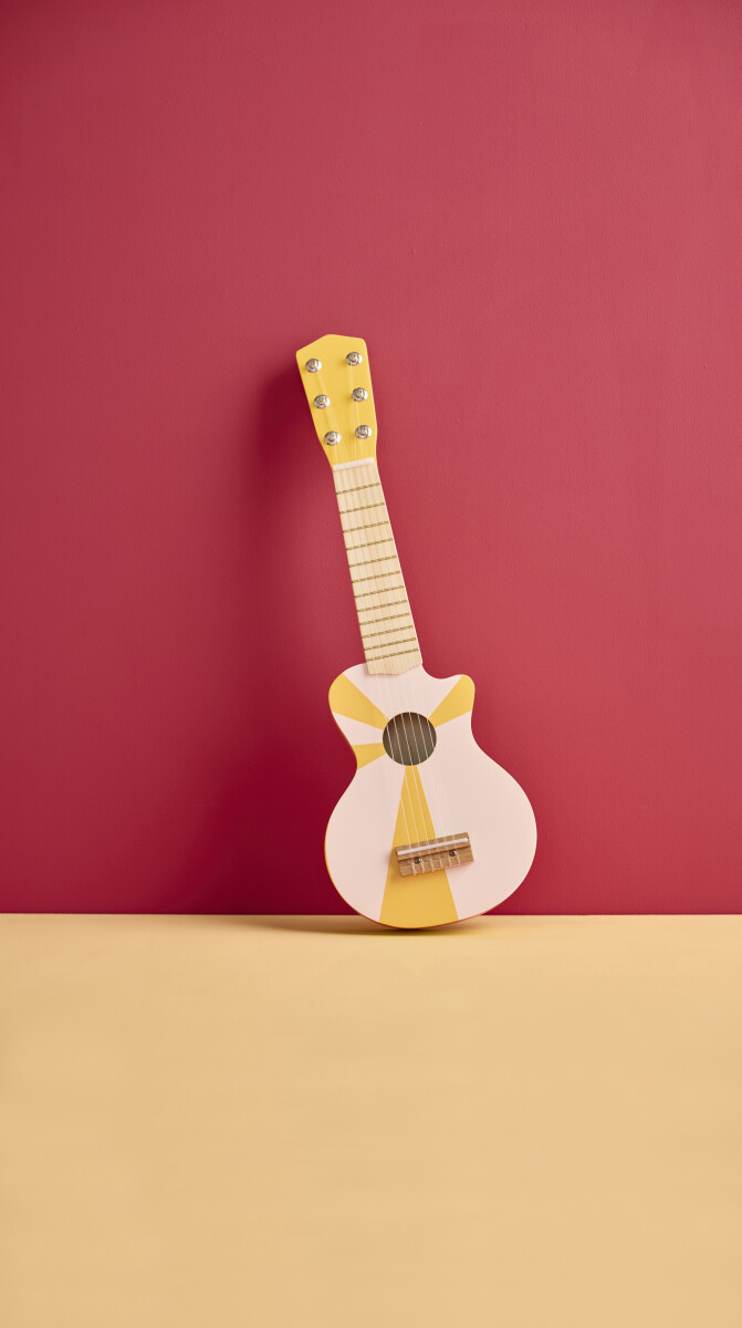 Music - Børneguitar Gulhvid M 6 Strenge - 1000954
