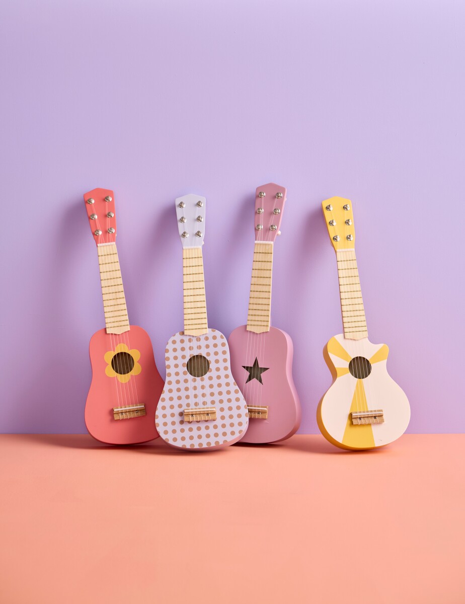 Music - Børneguitar Gulhvid M 6 Strenge - 1000954