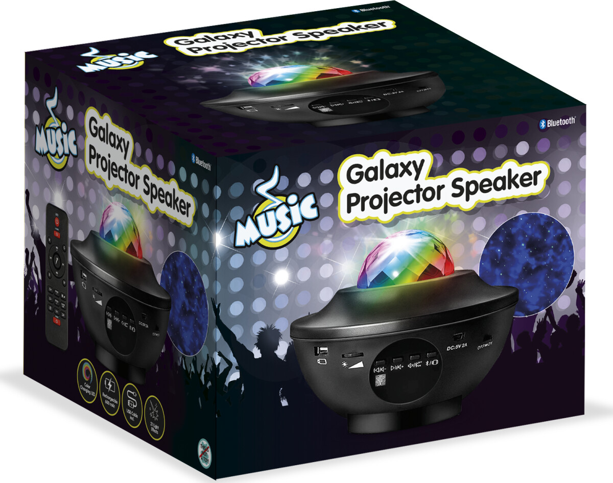 Music - Star Galaxy Projector Højtaler