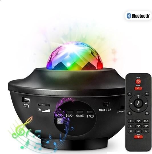 Music - Star Galaxy Projector Højtaler