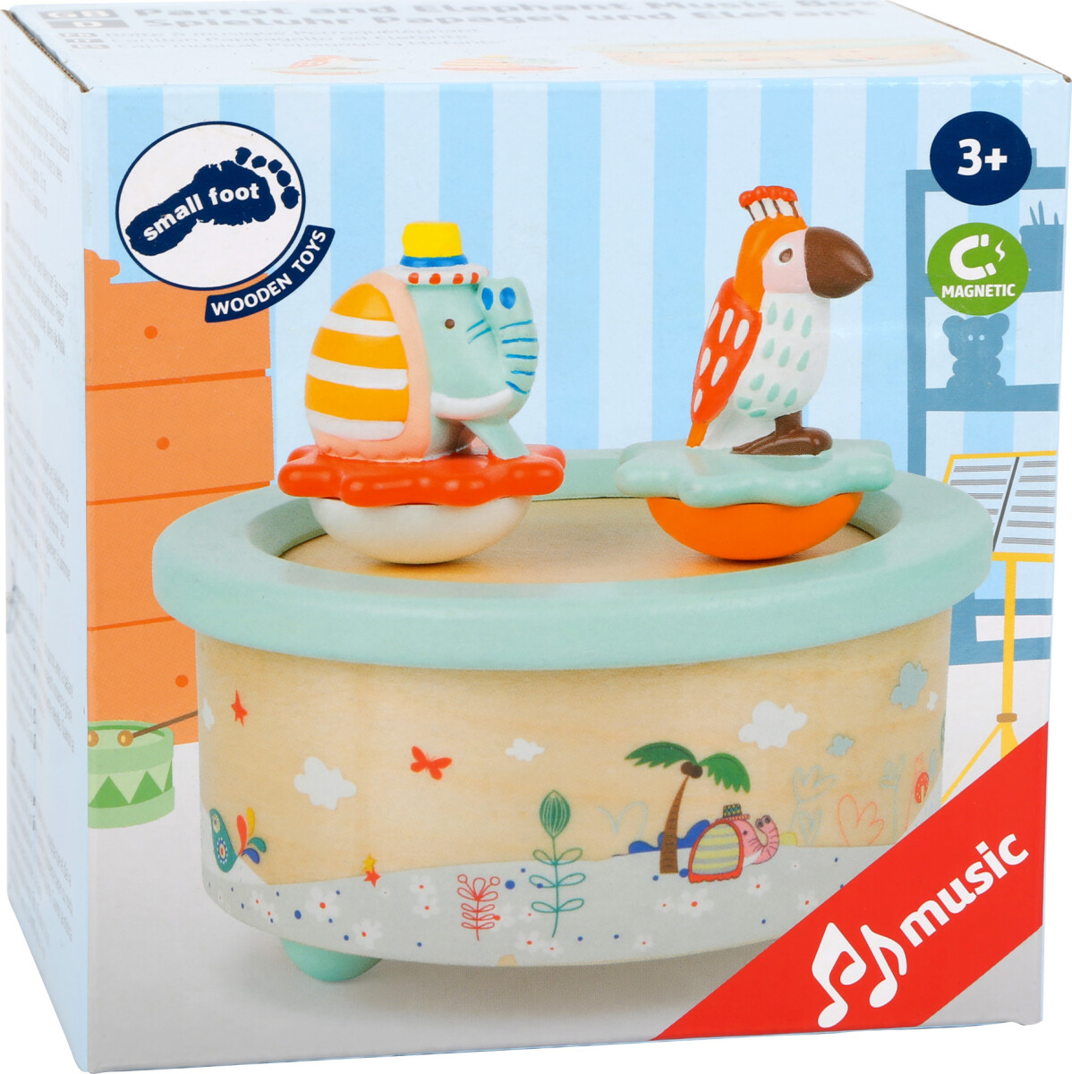Musik Boks - Papegøje Og Elefant - Small Foot