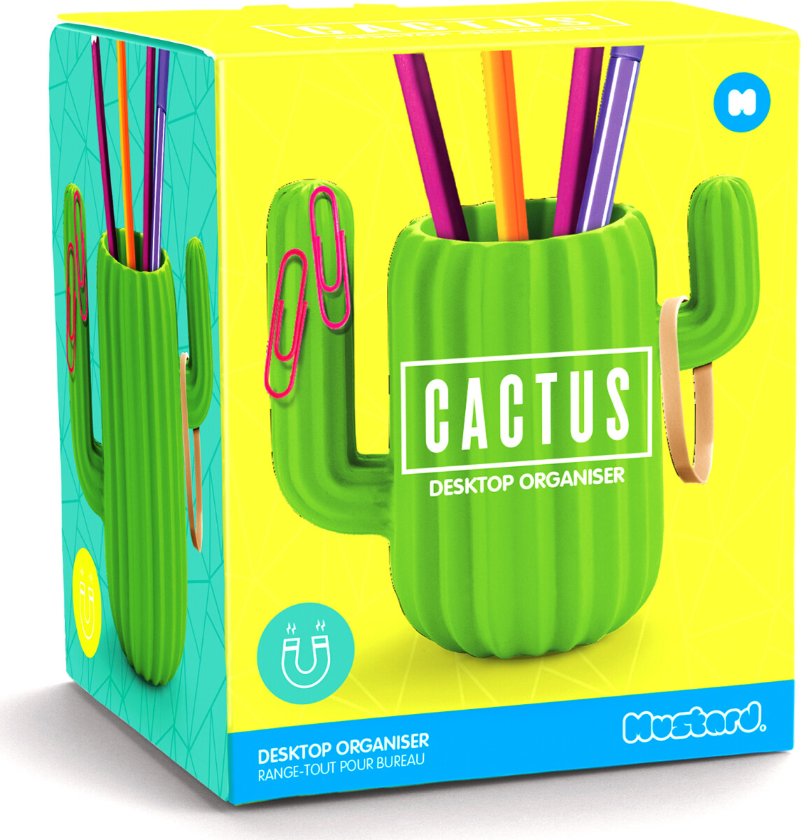 Mustard - Cactus Desk Organiser - Green