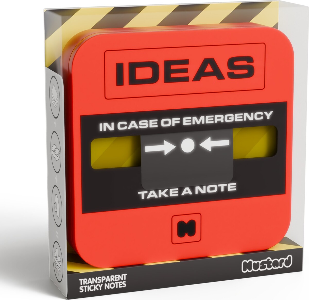 Mustard - Emergency Sticky Notes - 100 Sheets