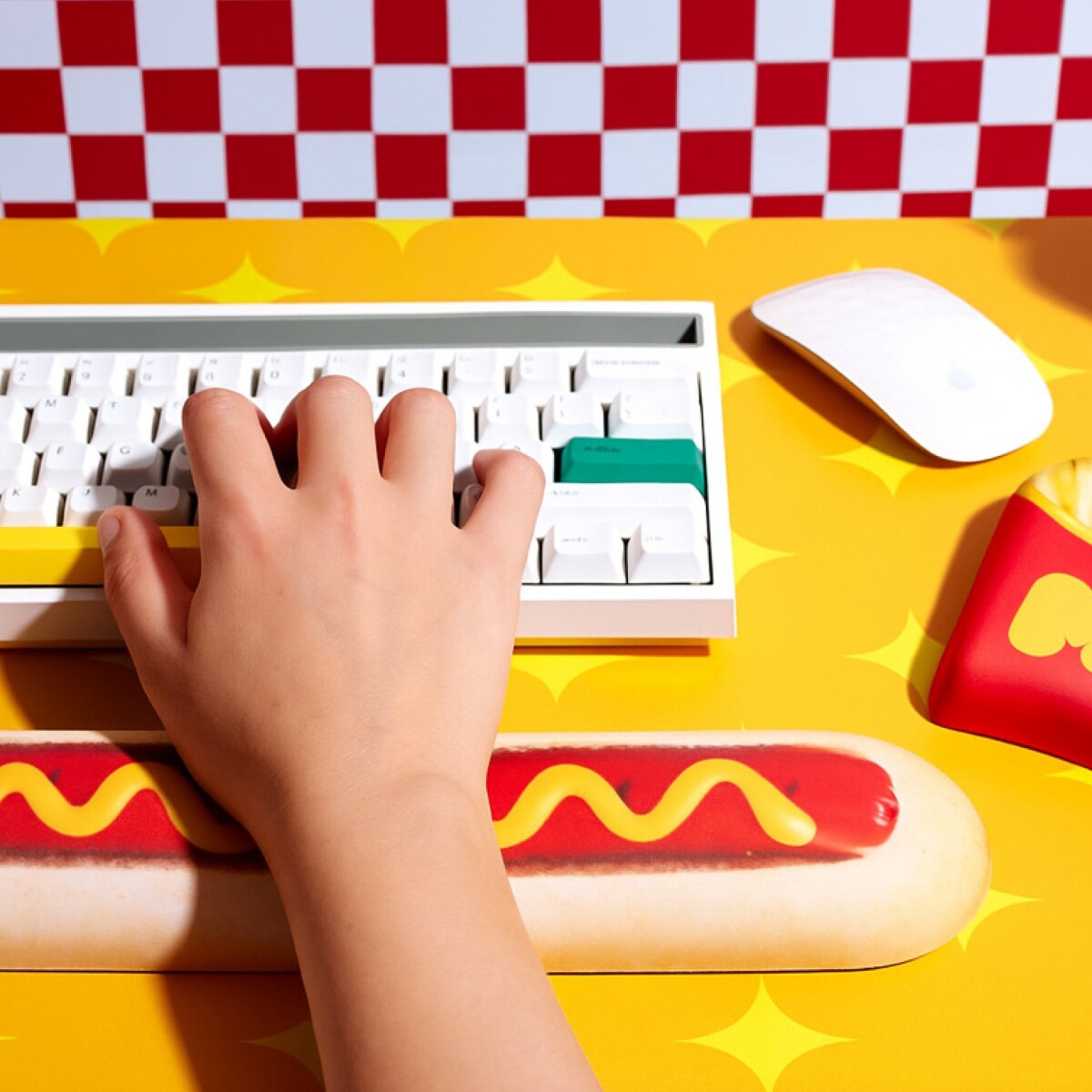 Mustard - Hot Dog Keyboard Rest