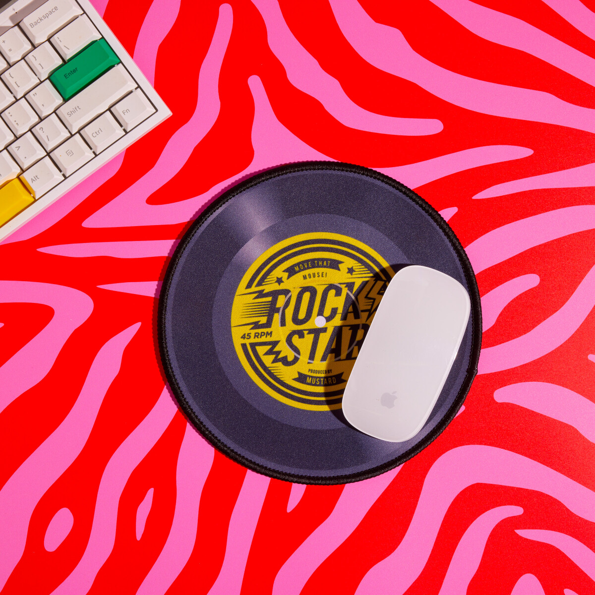 Mustard - Rock Star Mouse Mat