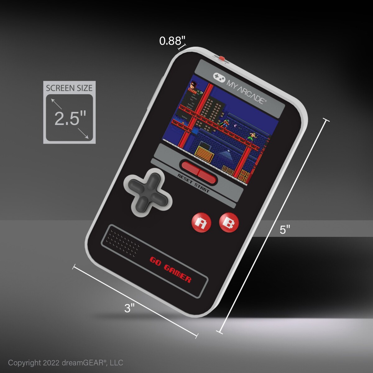 My Arcade, Go Gamer Classic 300 Games In 1 , Black, Gray, Red Se
