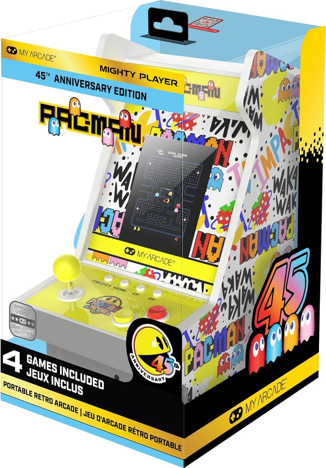 My Arcade - Pac Man Mighty Player - Portable Gaming System 45Th Anniversary