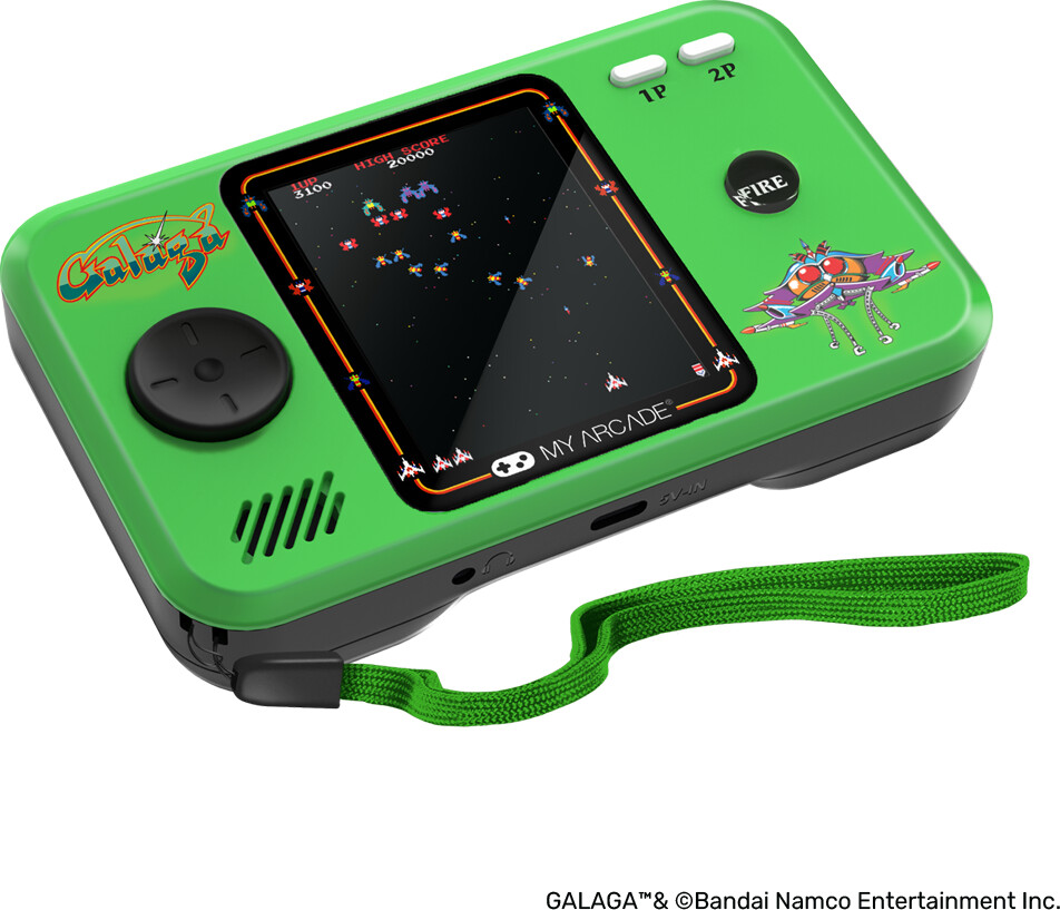 My Arcade - Pocket Player Pro Rejseetui Galaga Gaming System - 275 Display