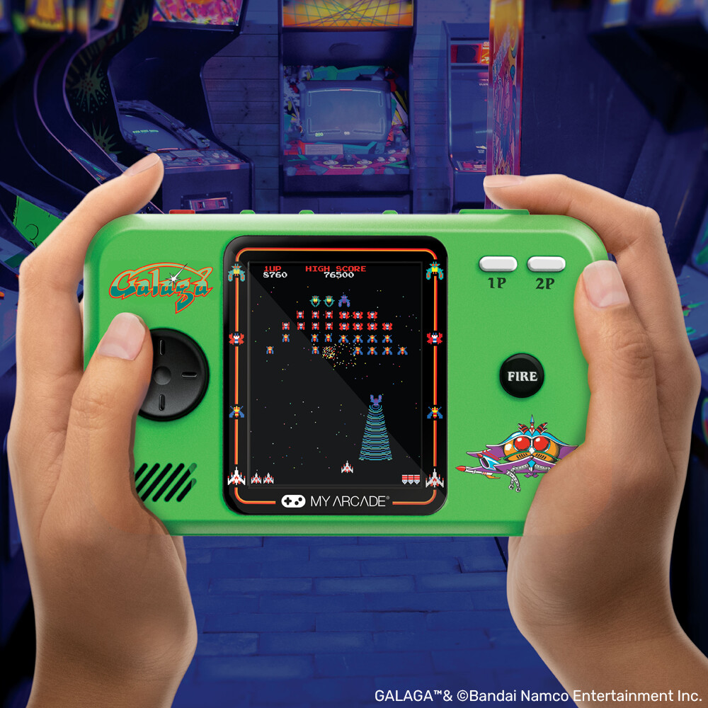 My Arcade - Pocket Player Pro Rejseetui Galaga Gaming System - 275 Display