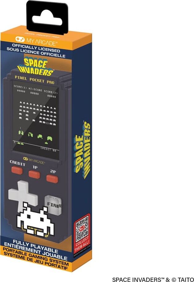 My Arcade - Space Invaders Portable Gaming System Pixel Pocket Pro