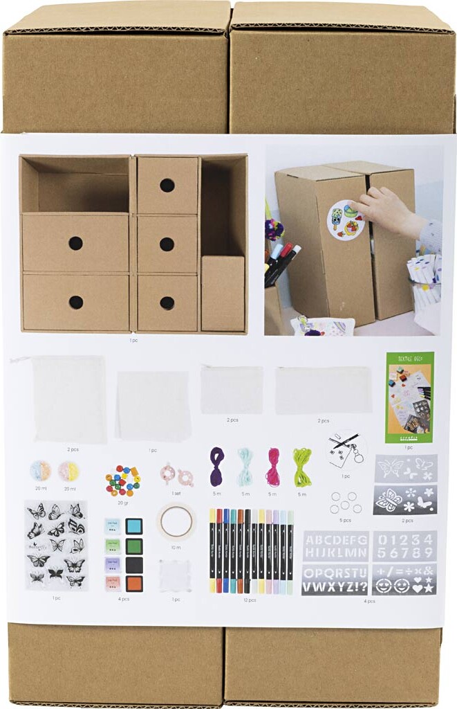 My Craft Station Tekstildekoration - Assorterede Farver - 1 Stk