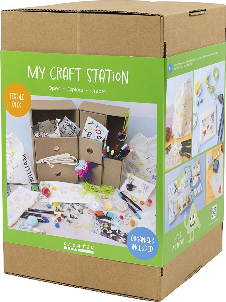 My Craft Station Tekstildekoration - Assorterede Farver - 1 Stk