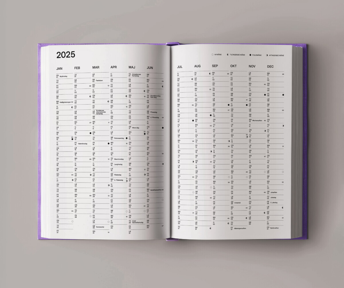 My Favorite Planner - Kalender 2025 - Lys Violet