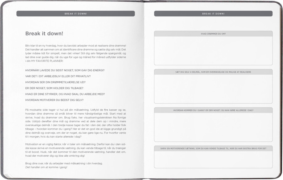 My Favorite Planner - Udateret Evighedskalender - Vintage Rosa