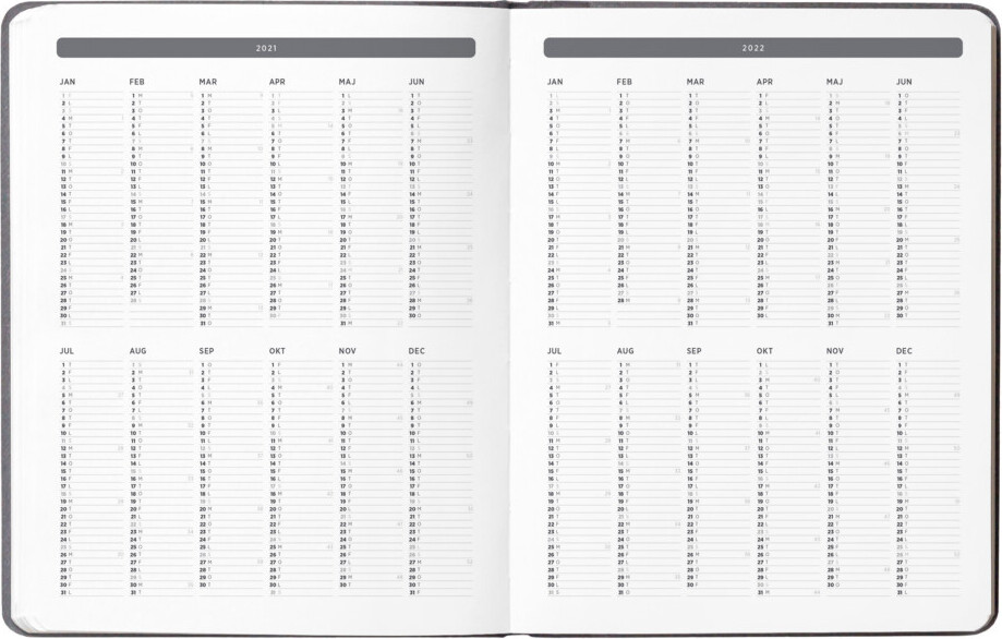 My Favorite Planner - Udateret Kalender Bog - Varm Grå