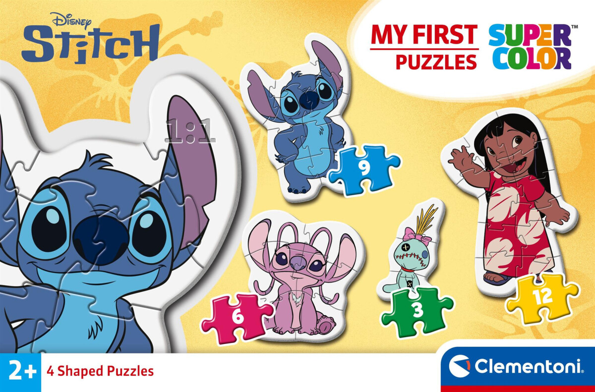 Clementoni - Disney Stitch - My First Shaped Puzzles - Puslespil