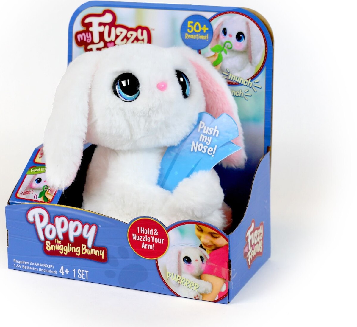 My Fuzzy Friends - Kaninen Poppy - Interaktiv Bamse Med Lyd