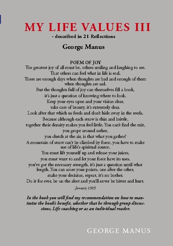 My Life Values Iii