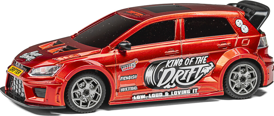 Blackzon - Myte D Drift Rc Car - Samlet - Rød - 1 43 - 548100