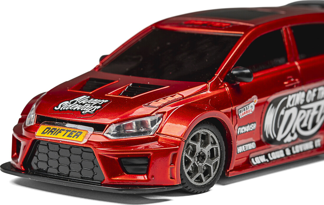 Blackzon - Myte D Drift Rc Car - Samlet - Rød - 1 43 - 548100