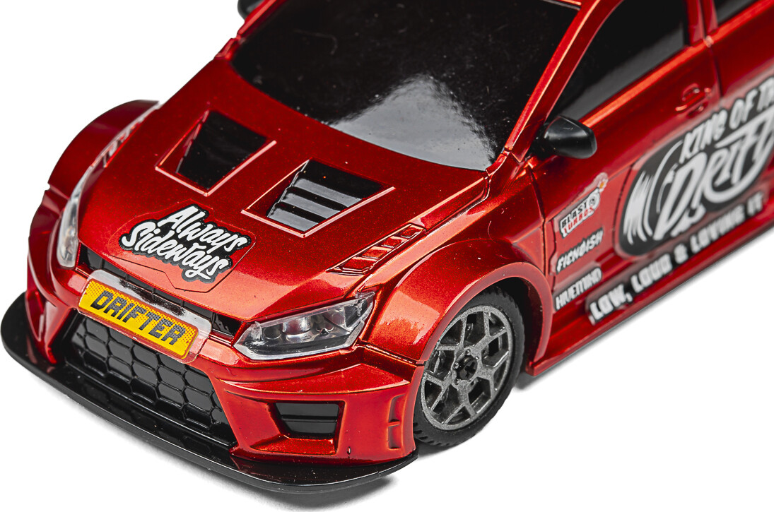 Blackzon - Myte D Drift Rc Car - Samlet - Rød - 1 43 - 548100