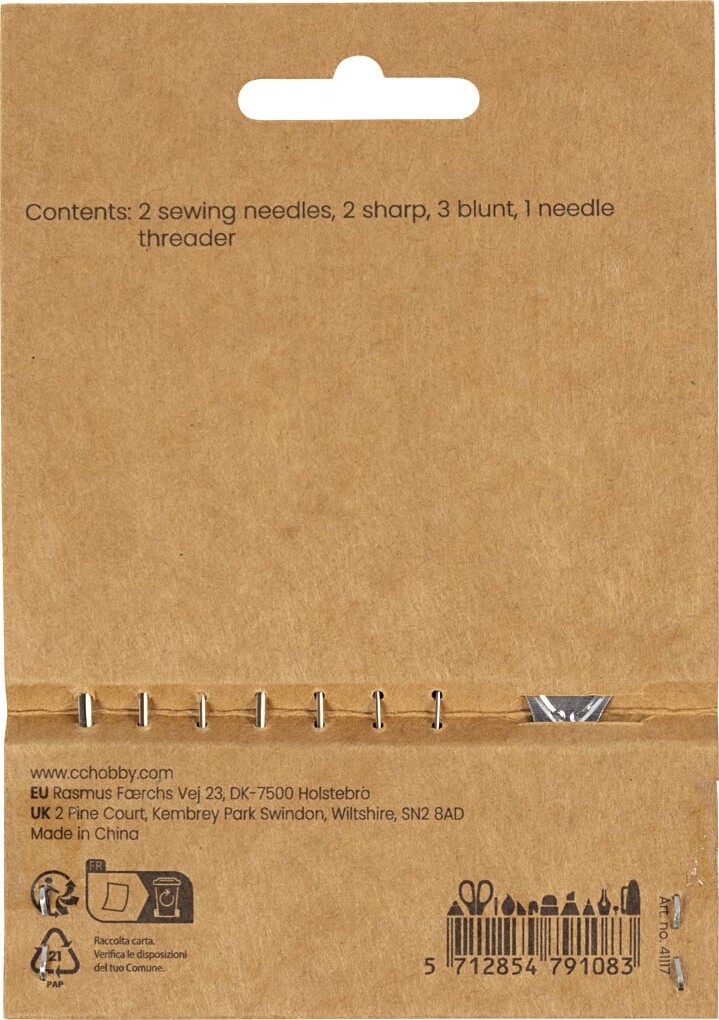 Nålesæt - L 3 8-7 Cm