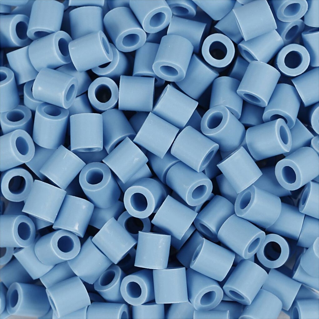 Rør Perler Til Perleplader - Medium - Blå - 1000 Stk - Nabbi Biobeads