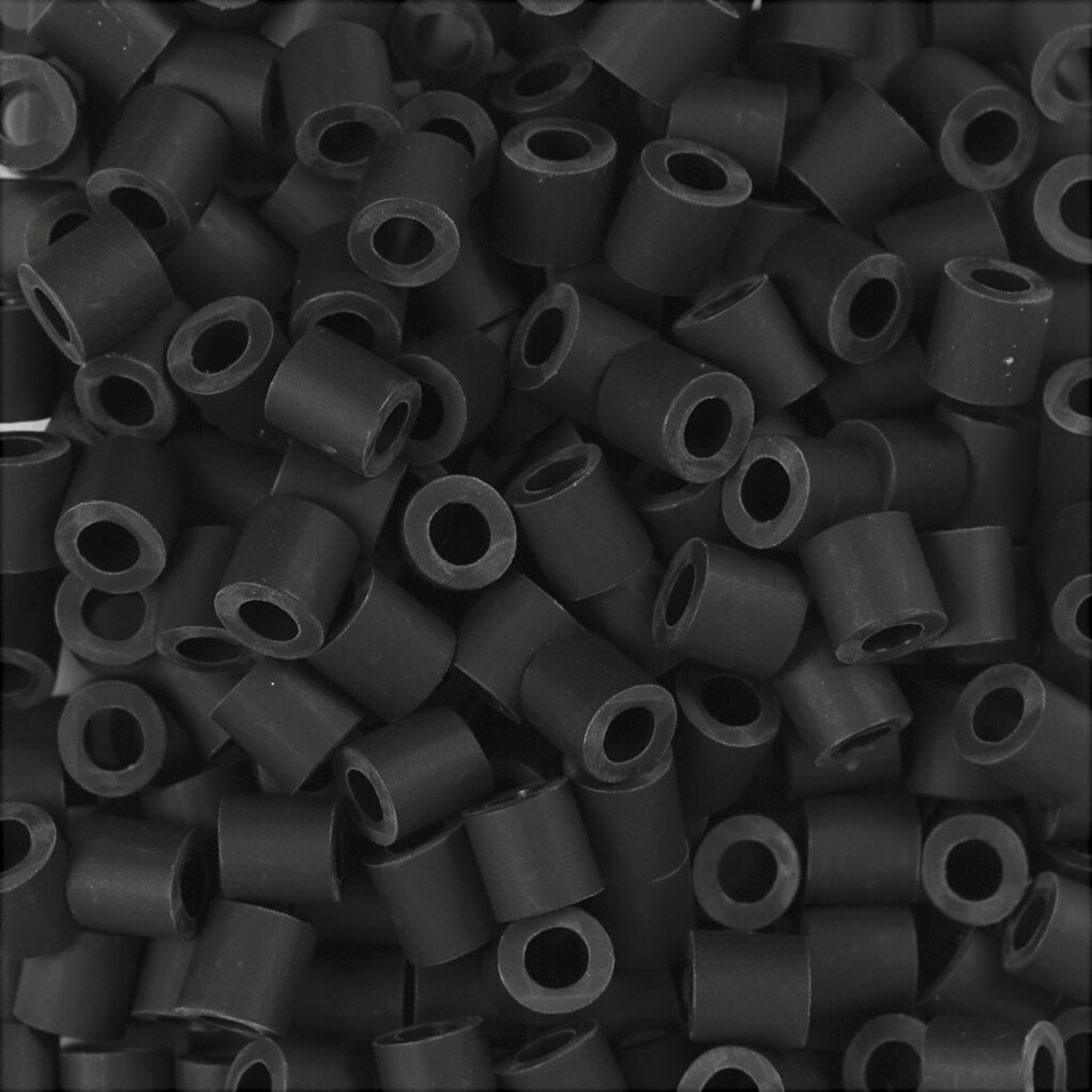 Rør Perler Til Perleplader - Medium - Sort - 3000 Stk - Nabbi Biobeads