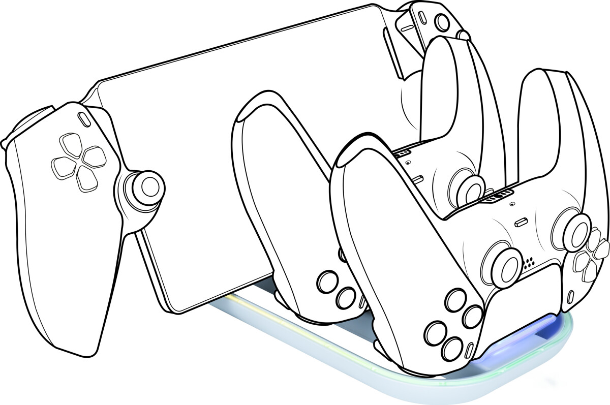 Nacon 3-In-1 Charging Station Rgb White Ps5