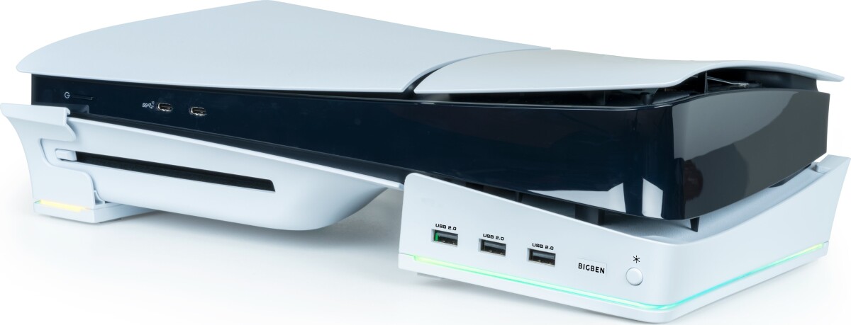 Nacon Horizontal Hub Station Rgbusb Hub White Ps5 Slim