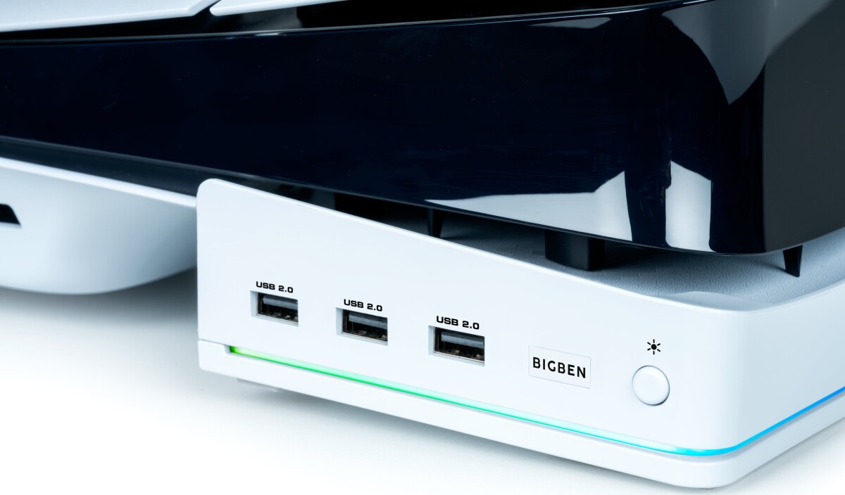 Nacon Horizontal Hub Station Rgbusb Hub White Ps5 Slim