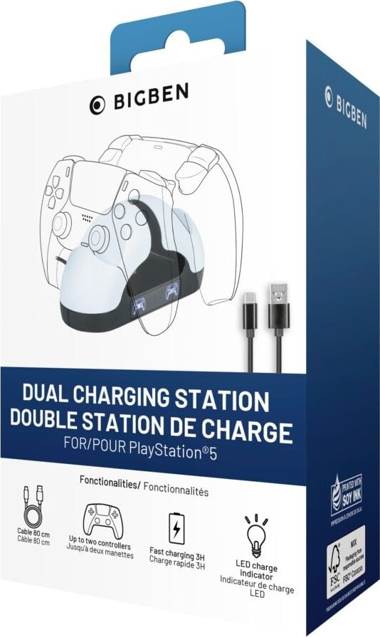 Nacon Playstation Vr2 Dual Charger For Dualsense Ps5