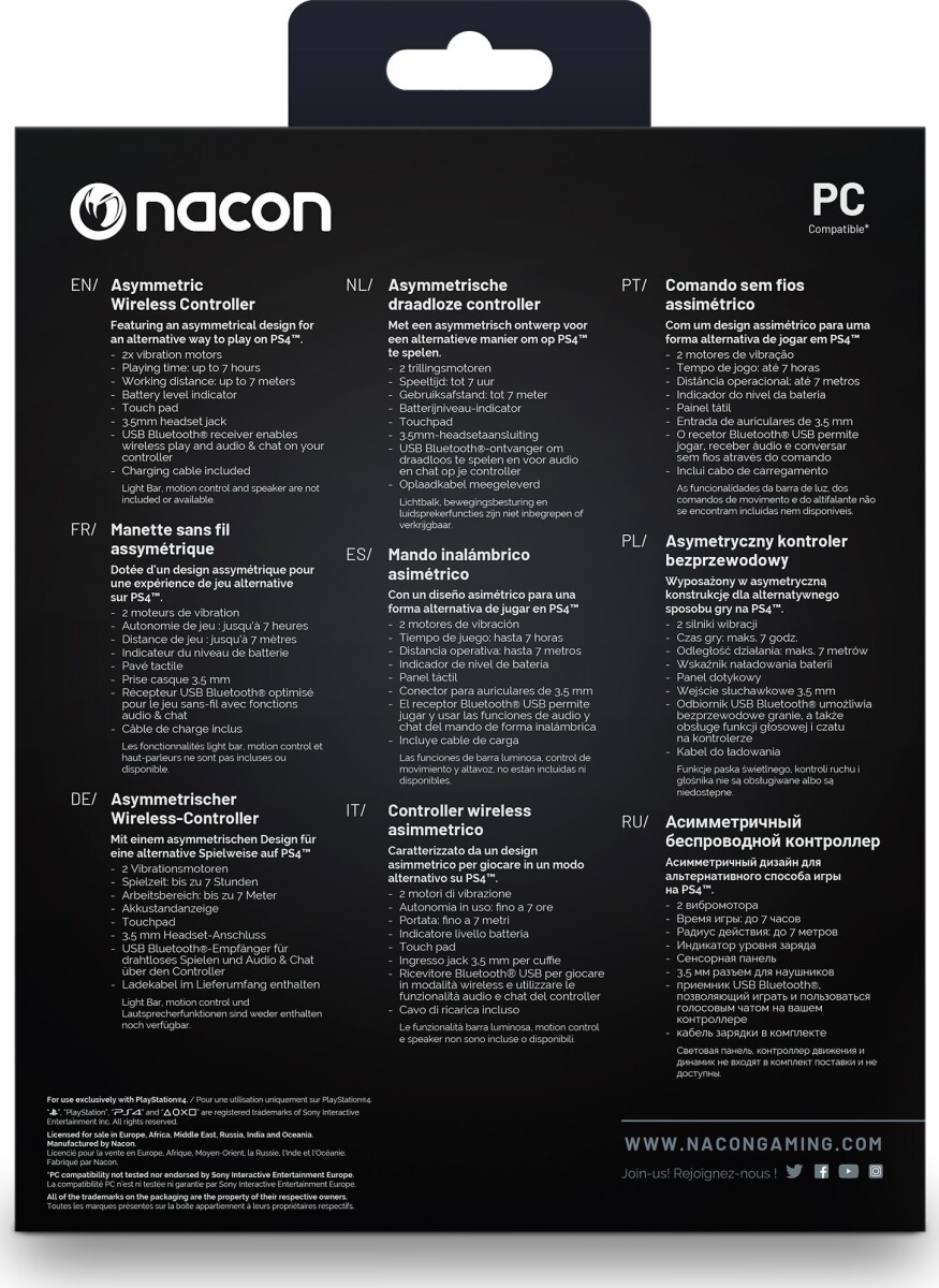 Nacon - Ps4 Dualshock 4 V2 Controller - Wireless - Camo Grøn