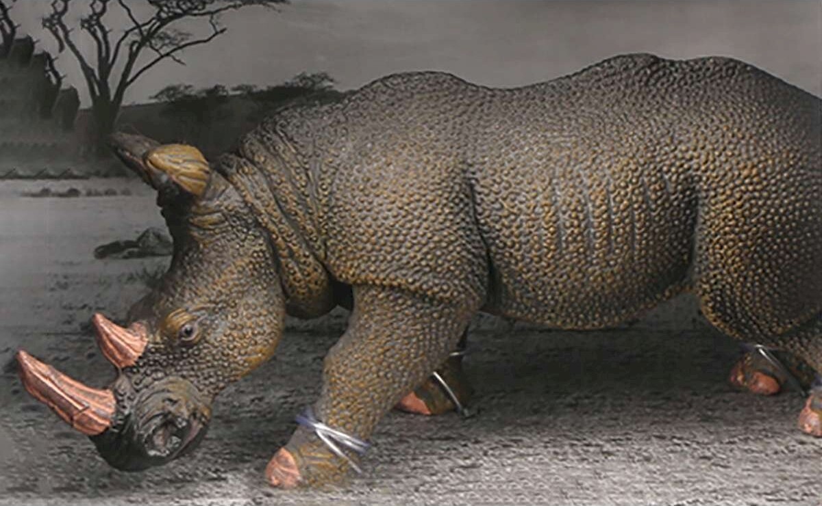 Næsehorn Figur - Model Series - Animal Universe - 16X9 5X11 Cm