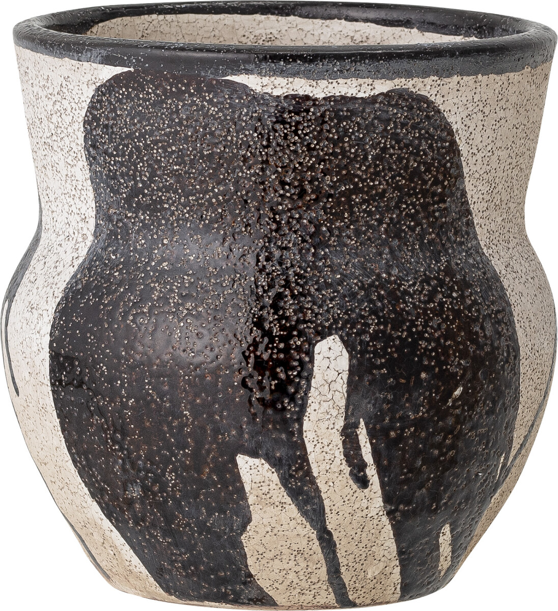 Bloomingville - Nala Urtepotteskjuler - Sort - Terrakotta Keramik